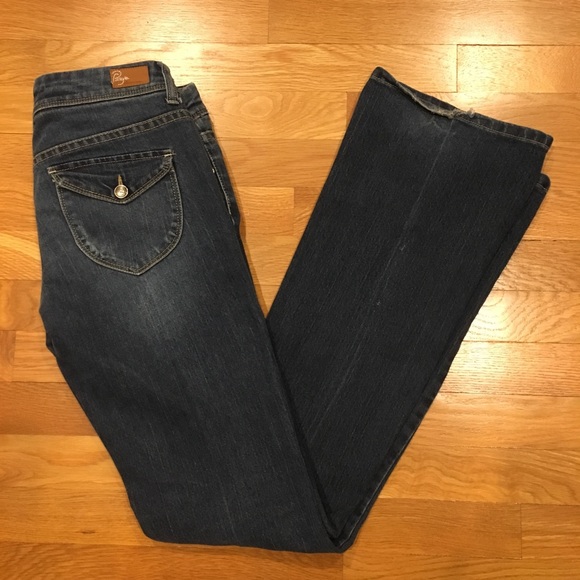 PAIGE Jeans Paige Lowrise Pico Flap Pocket Bootcut Stretch Jean